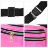 Unique Bargains Stylish Glossy Holographic Sports Waist Bag 1 Pc - 4 of 4