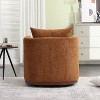 CAVINAS Swivel Barrel Chair with 360 Degree Rotation, Soft Fabric Upholstery and High-Density Cushion - 2 of 4