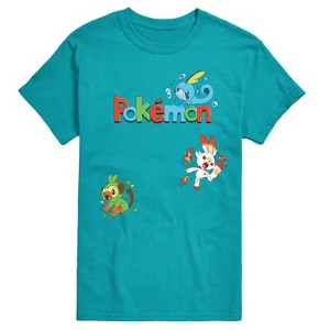 Men's - Pokémon - Sas Starters Short Sleeve Graphic T-Shirt - 1 of 3
