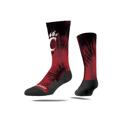 NCAA Cincinnati Bearcats Tie-Dye Adult Crew Socks - M/L