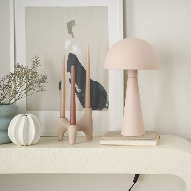 16" Mid-Century Modern Metal Mushroom Accent Table Lamp - Nourison, 4 of 8