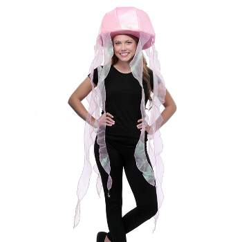 Halloweencostumes.com Holographic Jellyfish Plush Hat, Multicolored ...
