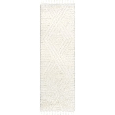 Nuloom Risette Geometric Shag Tassel Indoor Area Rug