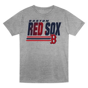 MLB Boston Red Sox Boys' Gray Poly T-Shirt - 1 of 1