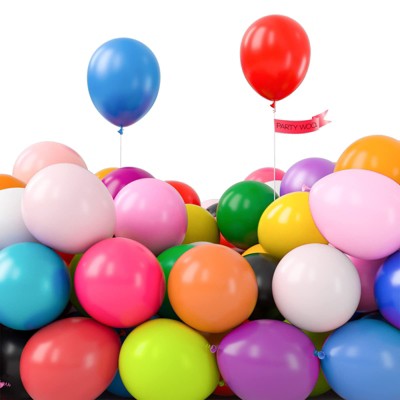 PartyWoo Balloons Pastel Rainbow Color 5 Inch 120 pcs