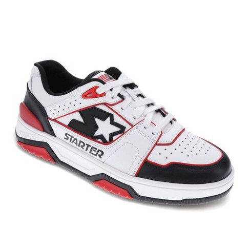 Red black white shoes online