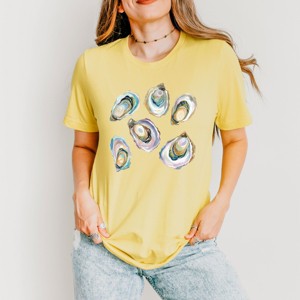 Simply Sage Market Oysters Watercolor Short Sleeve Tee - 1 of 4