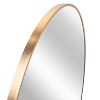 Wooakway Round Metal Accent Wall Mirror Framed Wall-Mounted Bathroom Mirror Vanity Mirror for Bedroom - 4 of 4