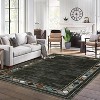 Washable Rug Modern Bordered Rug Non Slip Non Shedding Geometric Low Pile Indoor Carpet for Living Room Bedroom Office - 2 of 4