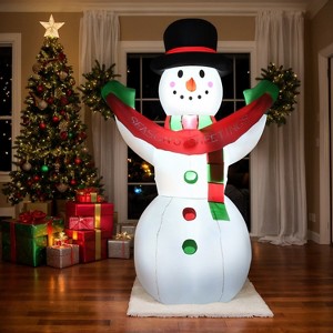 Resenkos 6 Feet Christmas Decoration Inflatable Christmas Snowman White - 1 of 4