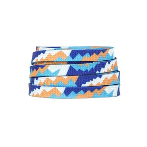 INSPIRE CHIC Flat Shoelaces Shoestrings for Sneakers Hiking Shoes Blue 0.31'' 1 Pair - 1 of 4