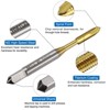 Unique Bargains HSS 6542 Metric Spiral Point Thread Tap and Twist Drill Bit Sets 4 Pcs - 3 of 4