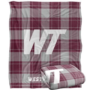 West Texas Am University Campus Plaid Spirit Silky Touch Super Soft Throw Blanket 50x60 - 1 of 4