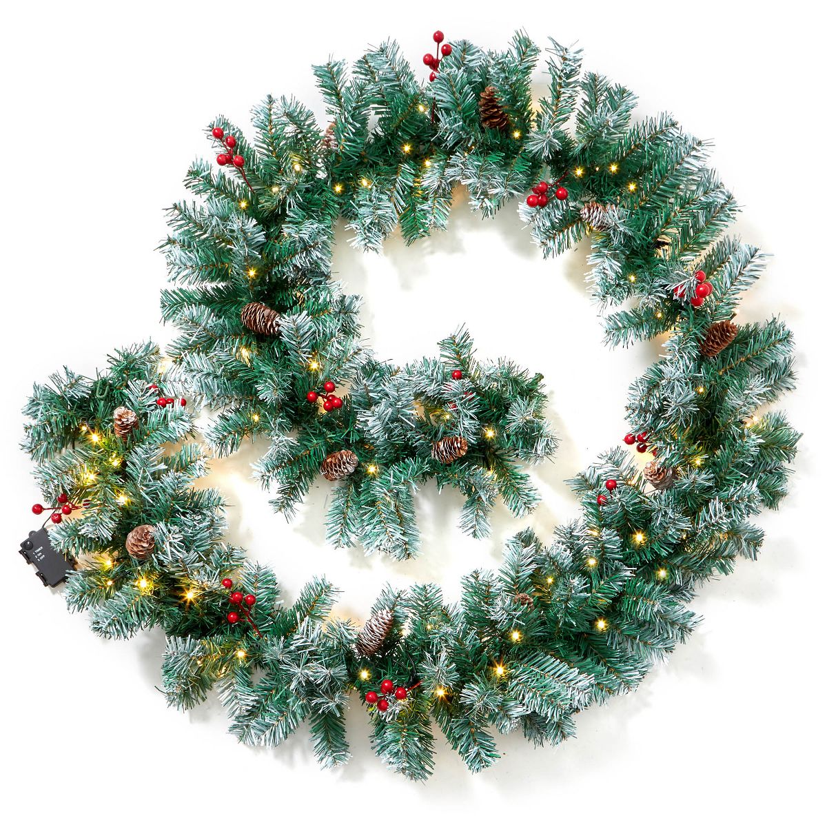 Casafield Artificial Christmas Garland Indoor/Outdoor Holiday Décor - thumbnail 5