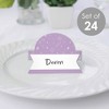 Big Dot of Happiness Purple Confetti Stars - Simple Party Decorations Tent Buffet Card - Table Setting Name Place Cards - Set of 24 - 2 of 4