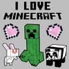 Juniors Womens Minecraft Love and Mobs T-Shirt - 2 of 4