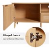CAVINAS 2 Drawers TV Stand with 2 Shelves for TVs Up to 85 Inch,Modern Console Table with Solid Wood Legs for Bedroom,Living Room - 4 of 4