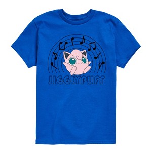 Boys' - Pokémon - Jiggypuff Music Notes Short Sleeve Graphic T-Shirt - 1 of 4