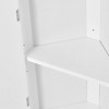 Corner Cabinet Storage Unit, Entryway Floor Cabinet with 2 Doors and Adjustable Shelves, Bathroom Organizer Furniture Home - 2 of 4