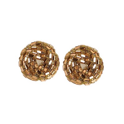 Women's The Nodum Stud Earrings - Antique Gold