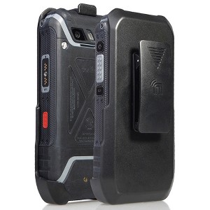 Nakedcellphone Holster Case for Sonim XP5s Phone (XP5800) - Ratchet Belt Clip with Stand - Black - 1 of 4