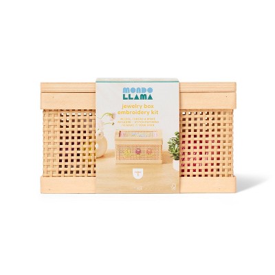 Jewelry Box Embroidery Craft Kit - Mondo Llama™