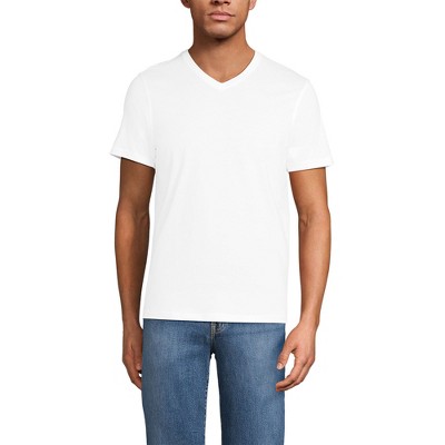 Lands' End Men's Short Sleeve Supima V-Neck Tee