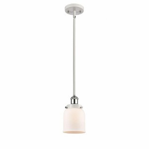 Bell - 1 Light Stem Hung Mini Pendant In Industrial Style-10 Inches Tall and 5 Inches Wide - 1 of 1