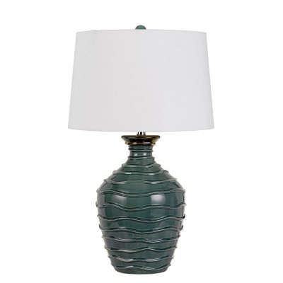 29" Oristano Ceramic Table Lamp Green - Cal Lighting