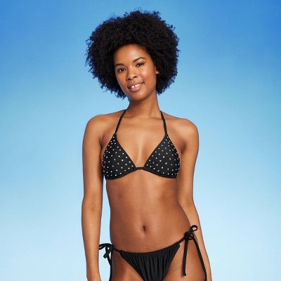 Women's Diamante Embellished Triangle Bikini Top - Wild Fable™ : Target