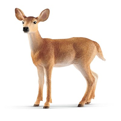 White Tailed Doe Wild Life Deer Figure by Schleich 14819