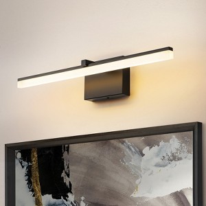Rennnsan Isovelle 22"W Hardwired Linear Modern LED Dimmable Picture Light in Black - 1 of 4