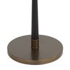 Kathy Ireland City Heights Modern 59" Tall Standing Floor Lamp Skinny Pole Pull Chain Black Gold Metal Antique Brass Finish Living Room Bedroom House - 4 of 4