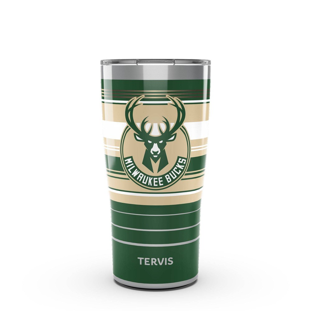 Photos - Glass NBA Milwaukee Bucks 20oz Hype Stripes Stainless Steel Tumbler