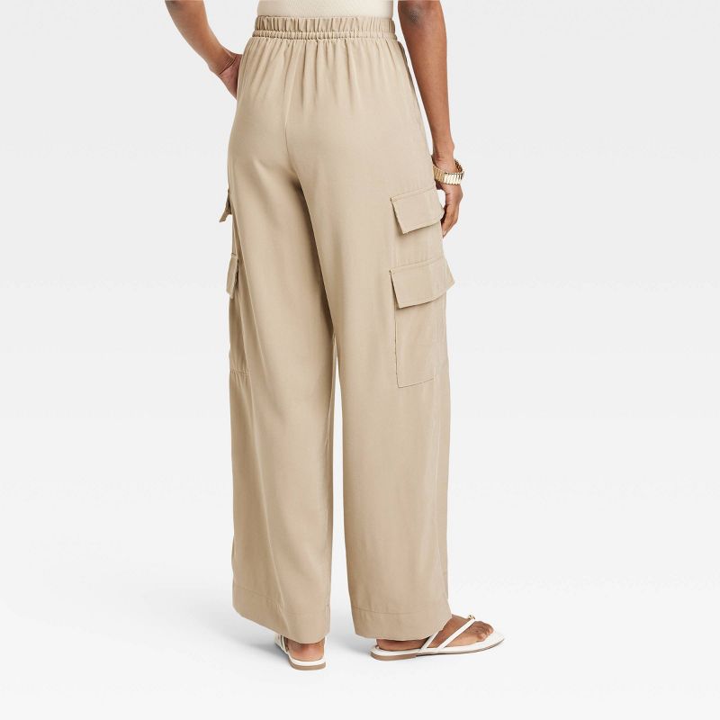 Women's High-Rise Wide Leg Cargo Pants - A New Day™, 2 of 10