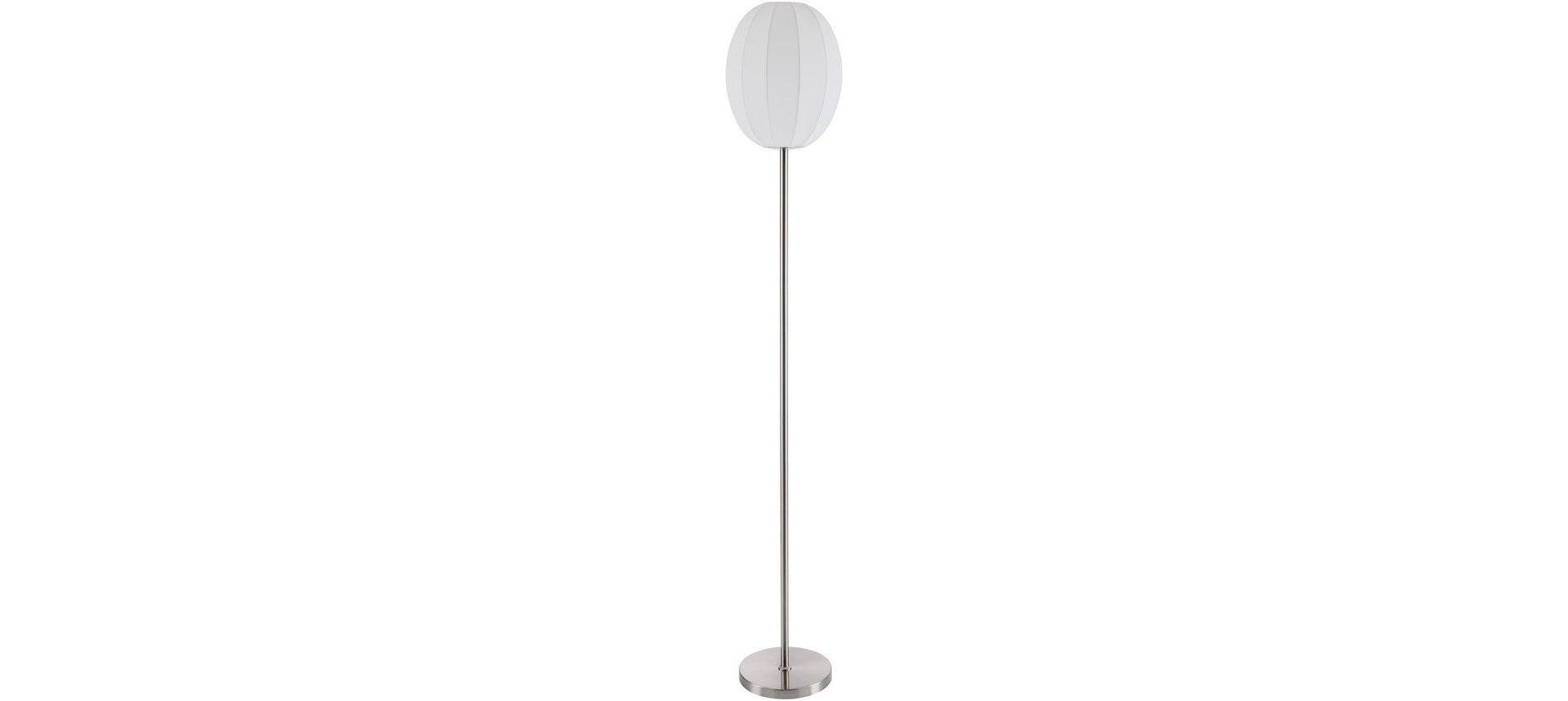 Livabliss Vamo 70"H x 12"W x 12"D Modern Metallic - Nickel Floor Lamps