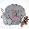 Tis The Season To Read Red Truck - Women's Garment Dyed Long Sleeve Graphic T-Shirt - 2 of 4
