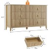 Modern Fluted Dresser, 3/5/6/7 Drawer Wood Dresser for Bedroom, Modern Chest of Drawers, Storage Organizer Cabinet for Living Room, Entryway - 2 of 4