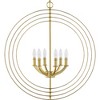Progress Lighting Equinox 6-Light Chandelier Pendant, Steel, Burnished Silver, No Shade - 4 of 4