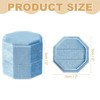 Unique Bargains Velvet Octagon Wedding Proposal Engagement 2 Slot Jewelry Storage Ring Box - 2 of 4