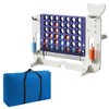 Hrinhom 4-to-Score Giant Game Set with Carrying Mesh Bag,Jumbo 4 in a Row Game,Adjustable Height - 2 of 4