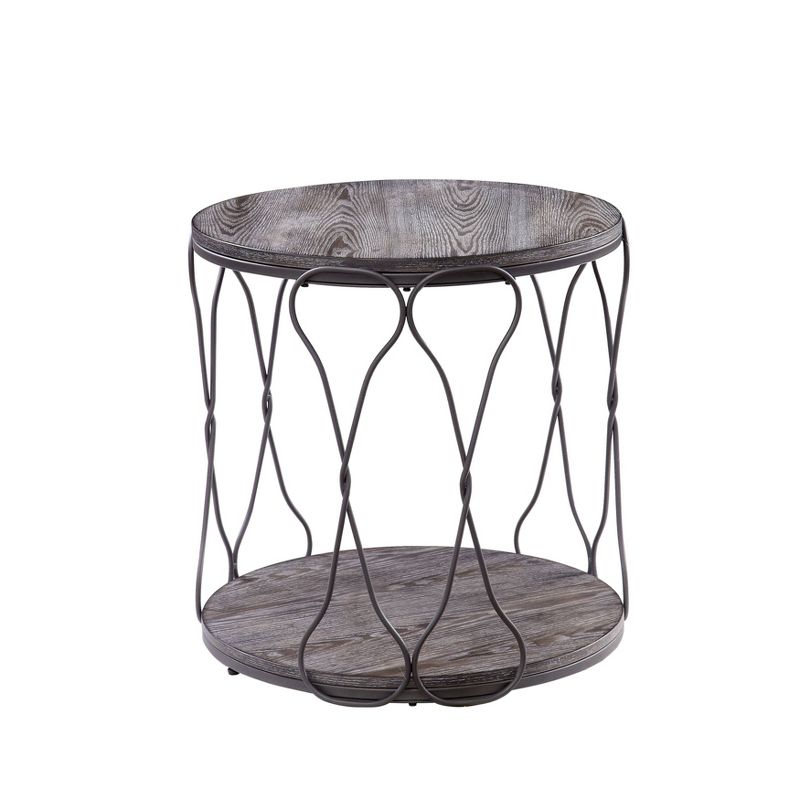 Ballou Rustic Bohemian End Metal Table Gray - HOMES: Inside + Out, 1 of 5
