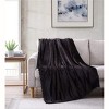The Nesting Company Walnut Flannel Extra Soft Pompom Throw Blanket 50" x 70" - 4 of 4