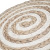 WyndenHall Deni Round Pouf Natural Jute: Bohemian Style, Upholstered, No Assembly, 250lb Capacity - 4 of 4