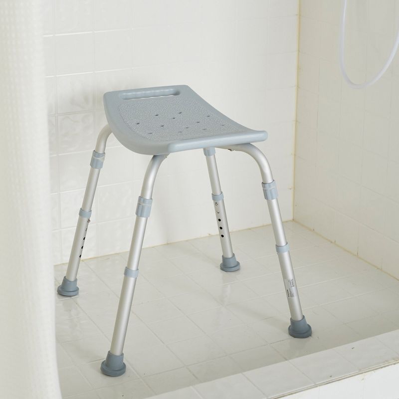 McKesson Bath Bench 19.25" W 11-1/2 Inch Seat Depth 300 lbs. Weight Capacity 146-12203KD-4, 4 Ct, 3 of 4
