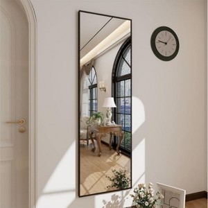 HOMLUX 14"x48"/16"x50" Door Wall Mount Mirror Full Length Hanging Mirror Bedroom Bathroom - 1 of 4