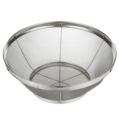 Juvale Stainless Steel Colander/Mesh Colander Strainer Basket - For Kitchen Straining, Draining, Salad, Spaghetti and Noodles - 10.25 x 4 Inches