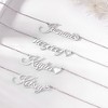 Personalized Name Necklace Sterling Silver Custom Jewelry Gift for Women Heart Name Necklace 2-Gold - 4 of 4