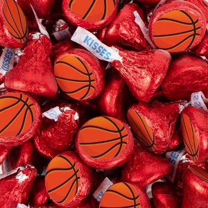 Hershey's Kisses Basketball Candy Party Favors Milk Chocolate (100 Pcs) - 1 of 1