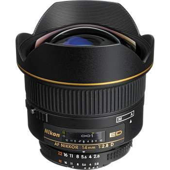Nikon AF FX NIKKOR 14mm f/2.8D ED Ultra Wide Angle Fixed Zoom Lens with Auto Focus for Nikon DSLR Cameras